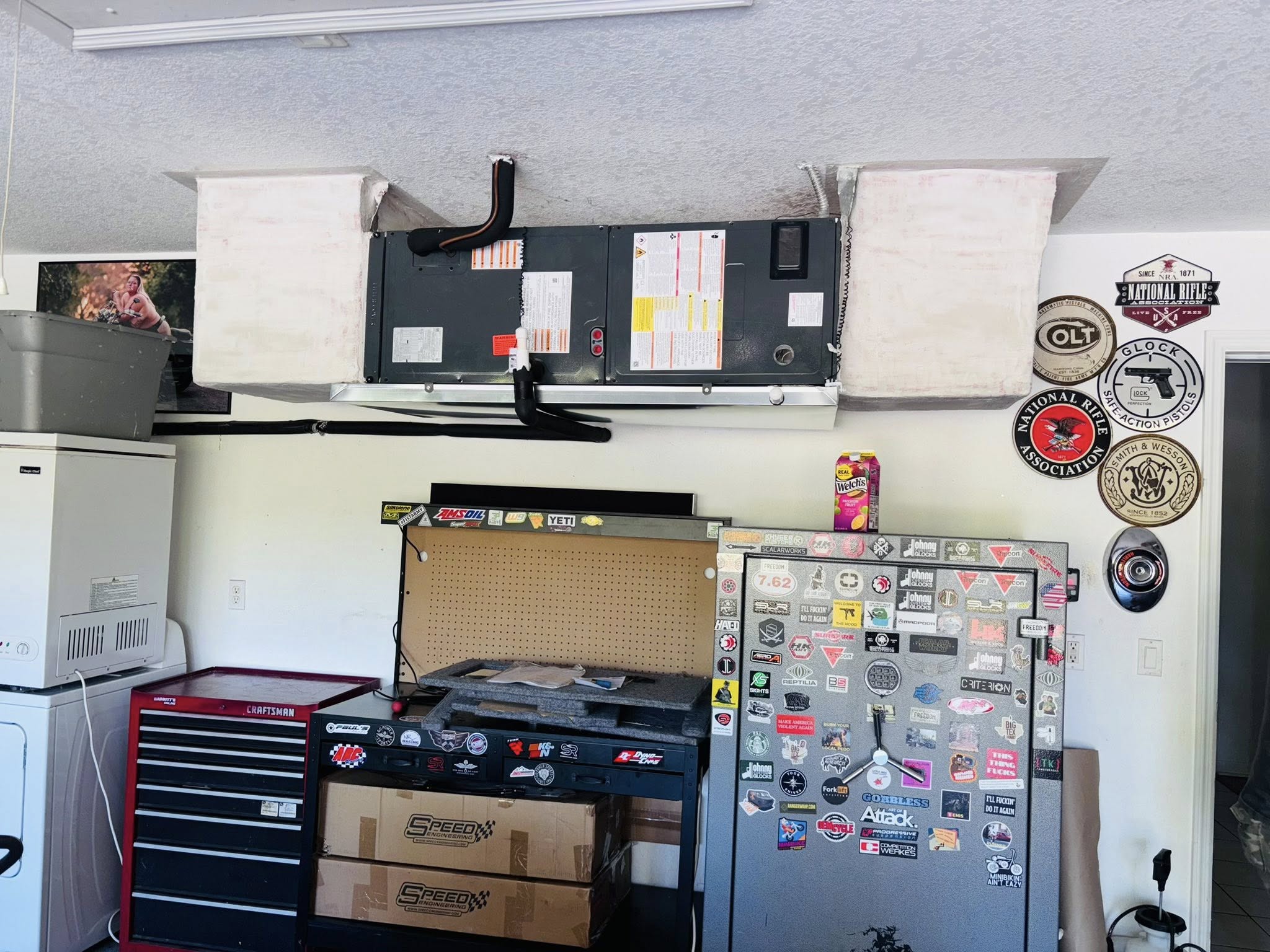 Air handler garage montaje suspendido